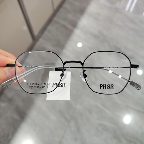 PRSR帕莎新款眼镜框复古多边形男