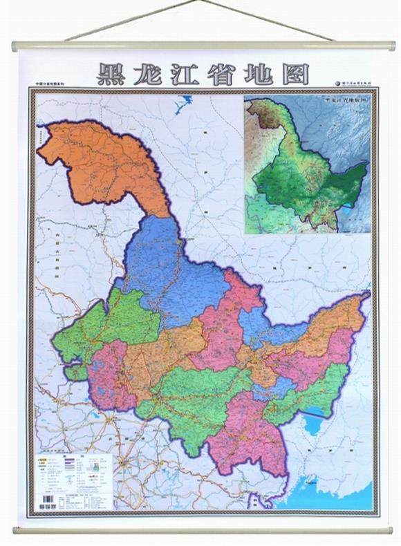 【正版图书】 黑龙江地图 哈尔滨地图出版社 9787546511917