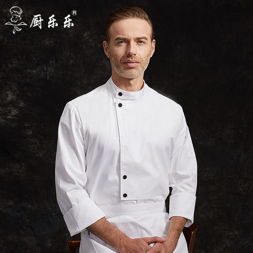 可定制logo厨师工作服秋冬款套装