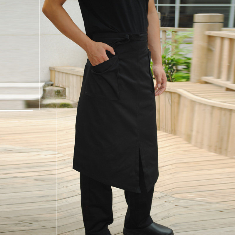 厨乐乐正品西餐饮饭店厨房厨师服务员半身围裙咖啡厅围腰时尚无袖