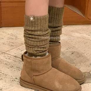 西金泽韩版针织堆堆袜原宿风y2k辣妹亚文化jk学院风秋冬新款袜套