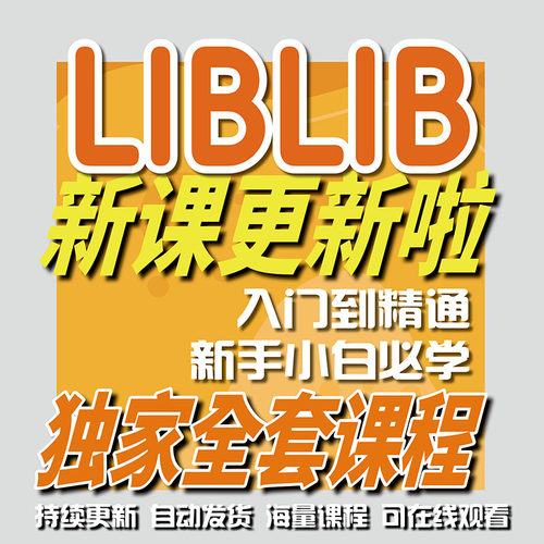 liblib电商从零基础到精通全集