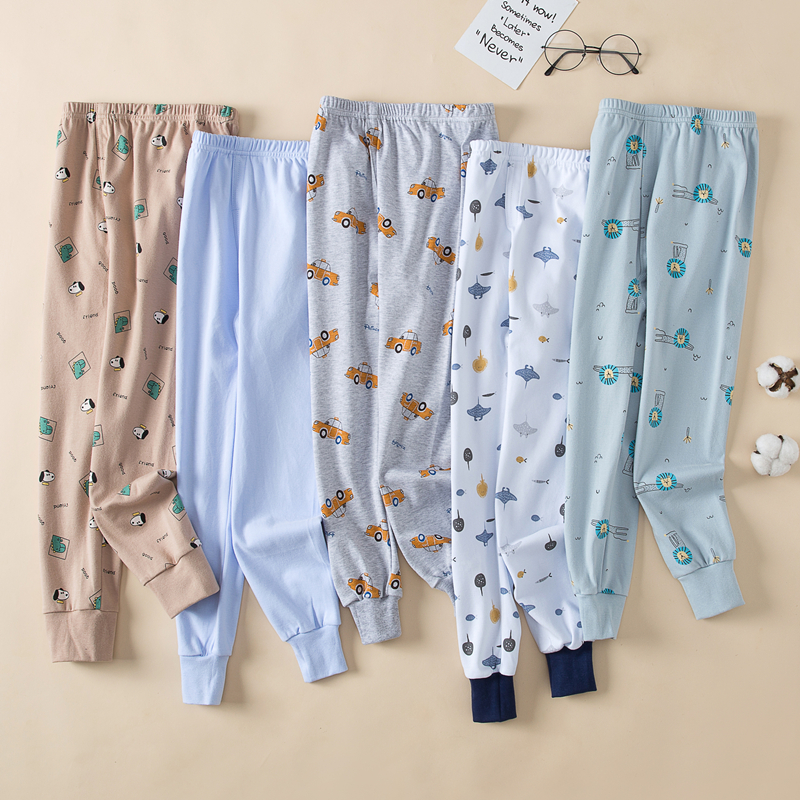 文波男童秋裤纯棉100%棉毛裤A类