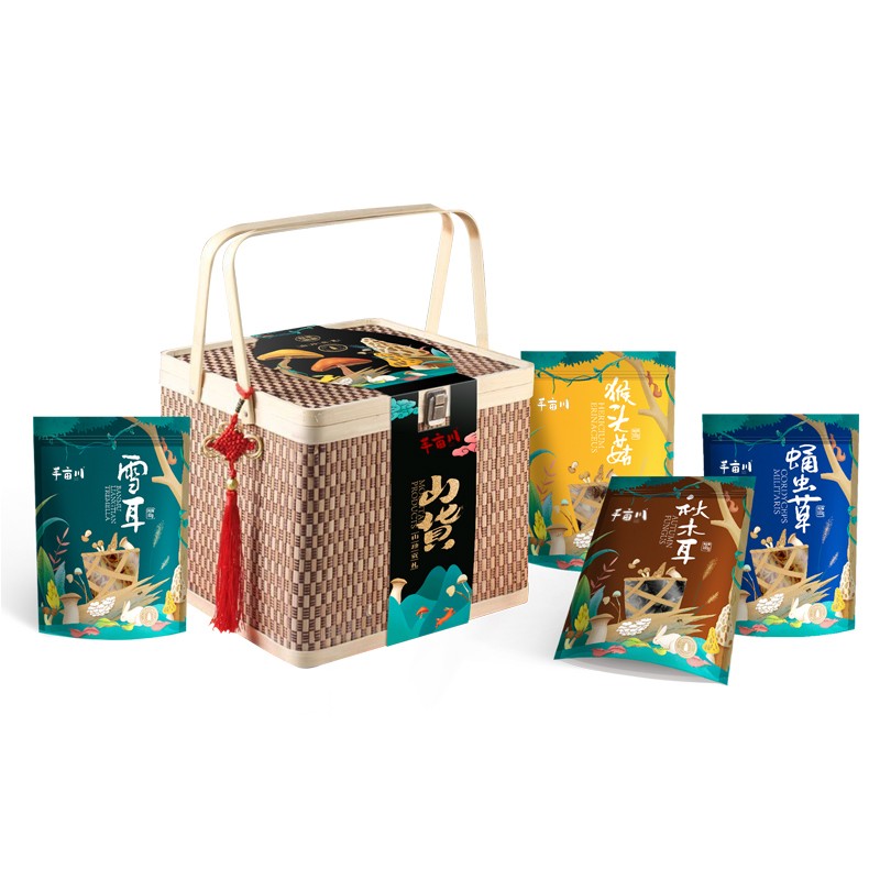 半亩良田 半亩川 山珍贡礼1018g 南北干货礼盒 山珍礼盒 年货礼盒