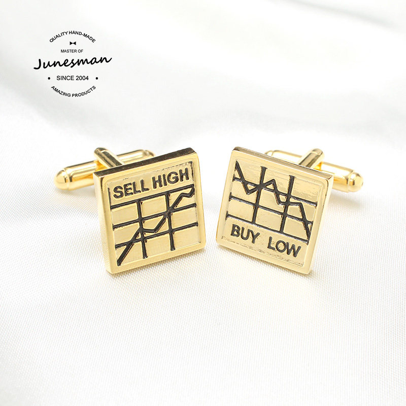 宝总最爱!六月男人 手工制 法式袖扣男士袖钉袖口扣 繁花 礼盒装