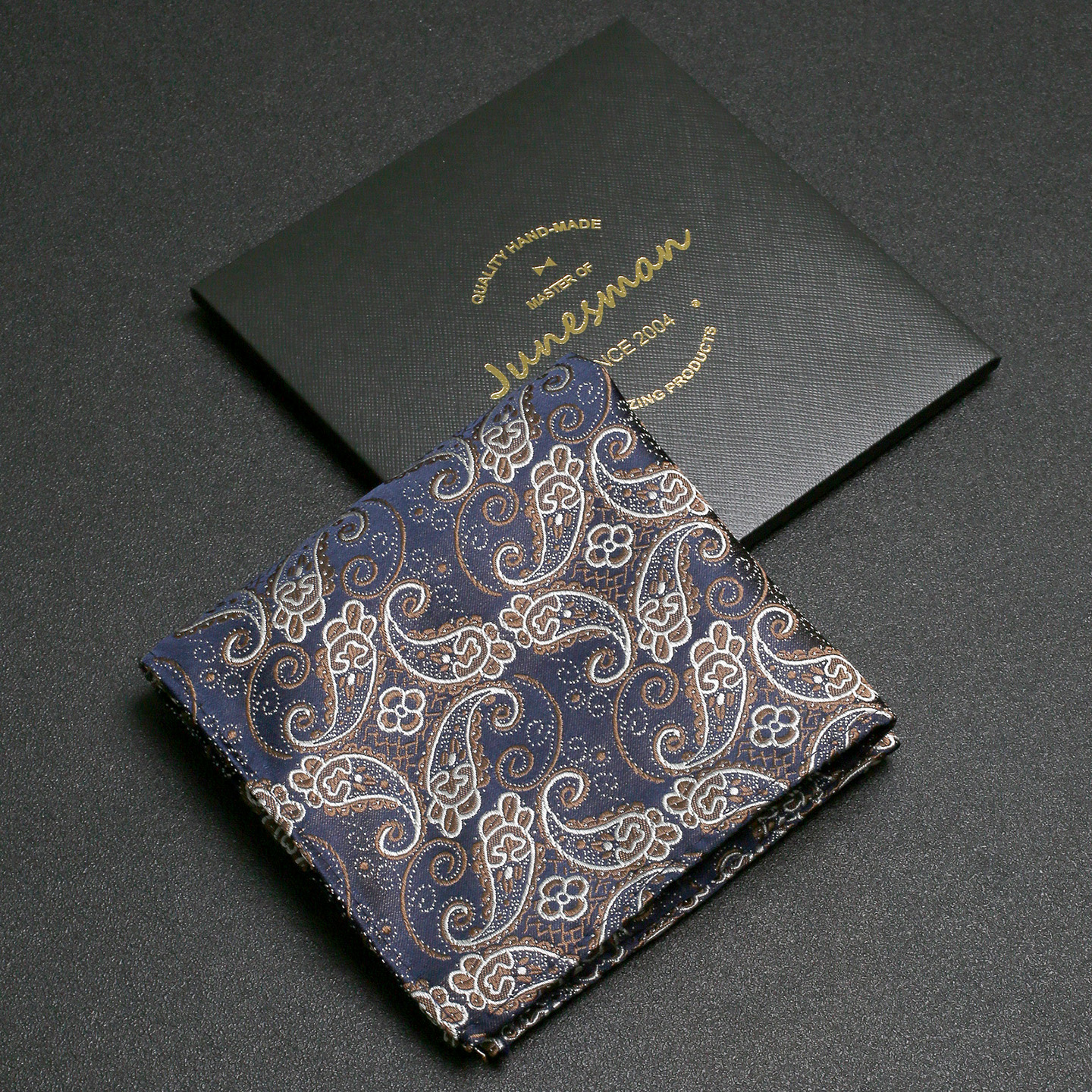 琵琶蛮！六月男人 手工卷边 商务桑蚕丝西服口袋巾男士西装小方巾