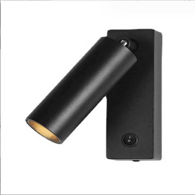床头阅读灯明装式led免开孔现代简约酒店客房可旋转极简书房射灯
