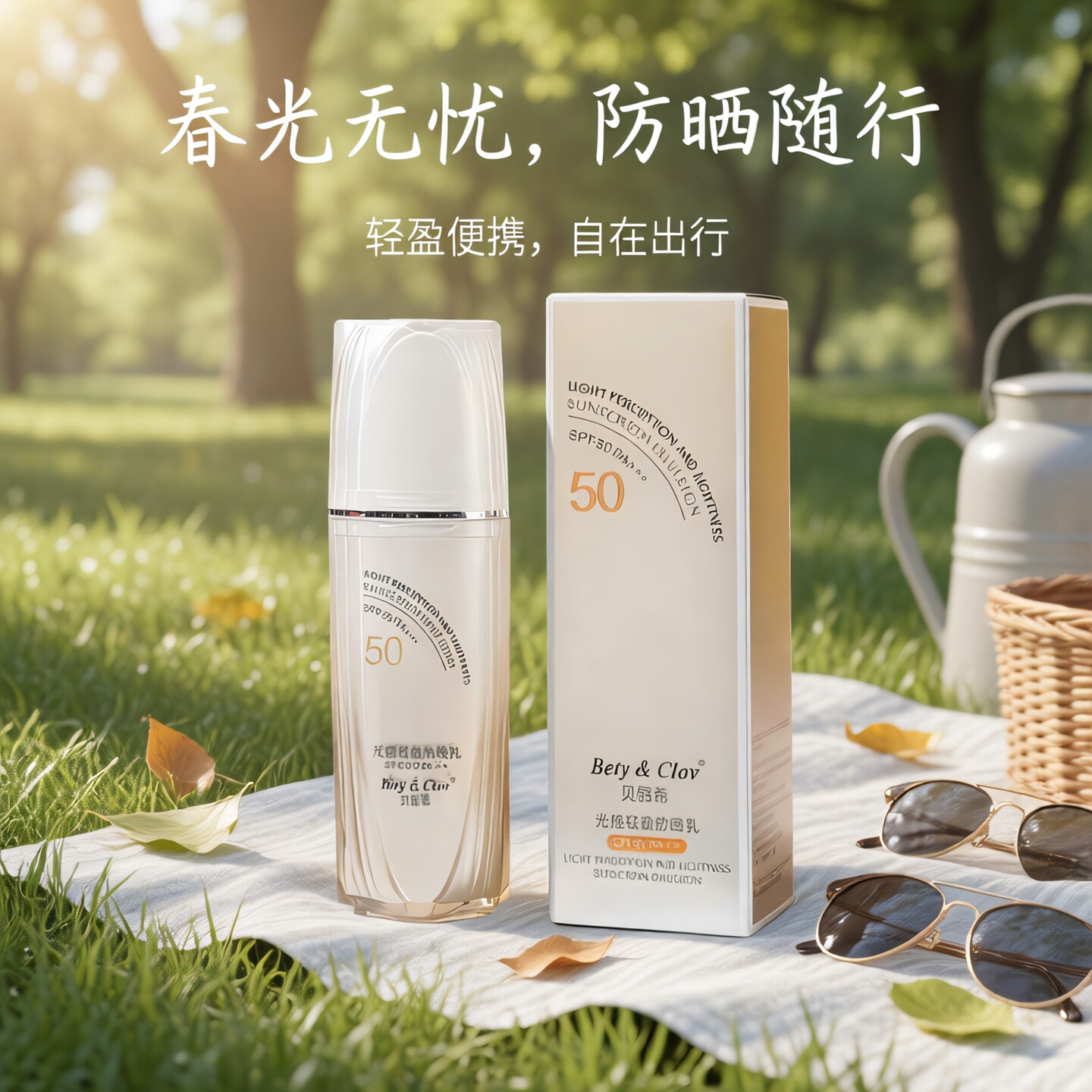 贝茵希光感轻盈防晒乳美白清爽不油腻防水防汗身体孕妇可用防晒霜