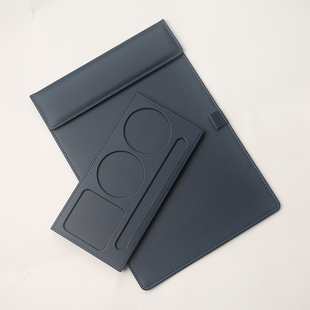 商务会议杯垫托 皮质酒店客房水杯垫a4会议垫板夹便签夹定制LOGO