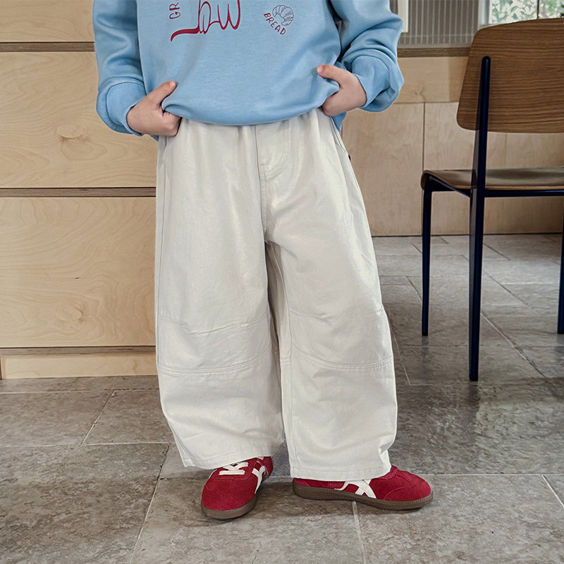 男童裤子2026春季新款儿童百搭休闲裤直筒纯棉男宝春装洋气长裤潮