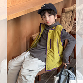 儿童帅气工装 新款 男童马甲2025秋季 背心户外登山 好物体验专享