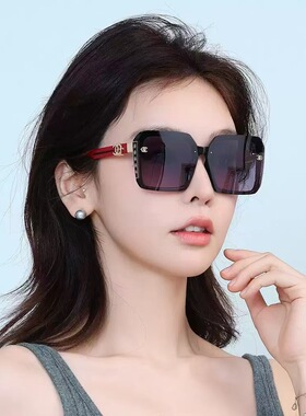 泰国旅游防晒大框高颜值吸睛太阳眼镜女大脸显瘦护目防紫外线墨镜