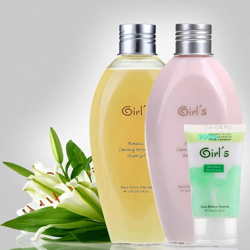 Girl’s女孩浪漫之谜香水身体护肤3件套身体乳沐浴露护手霜保湿