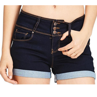2025 ladies jeans shorts women trousers elastic short pants