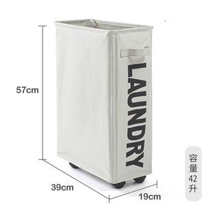 Laundry Basket Foldable Dirty Clothes With Wheels Organizer