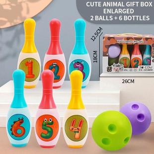 2023 Bowling Set Education Toys For Kids Toddlers Animal Num