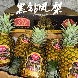 佳农sw黑钻蜂蜜纯甜超大凤梨菲律宾进口凤梨非菠萝无眼无需泡盐水