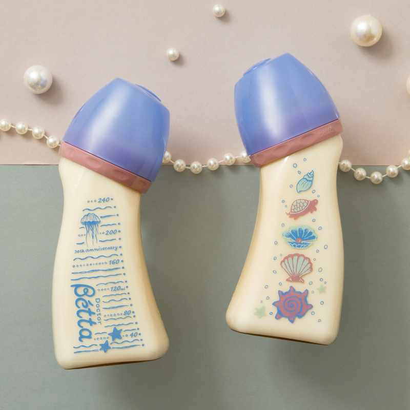 日本进口betta蓓特宽口ppsu材质新生儿奶瓶智能十字奶嘴送通气针