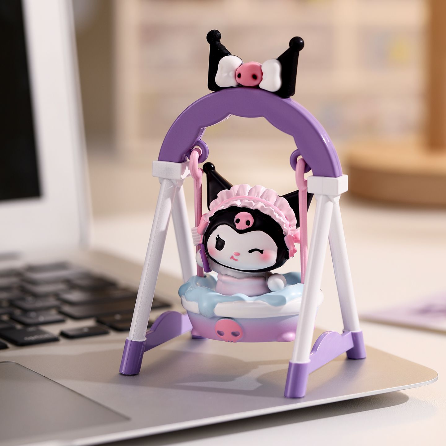 可爱治愈桌面摆件库洛米荡秋千盲盒公仔儿童玩具送女生日礼物