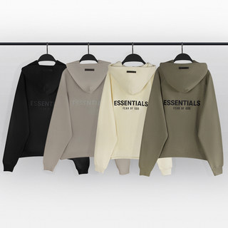 FEAR OF GOD 复线ESSENTIALS连帽卫衣字母印花FOG高街宽松帽衫潮