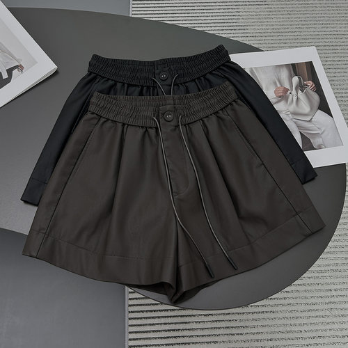 皮裤子女秋冬季2025新款外穿宽松