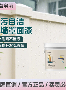 嘉宝莉罩面漆外墙防水真石漆水泥地家用保护漆透明水性墙面乳胶漆