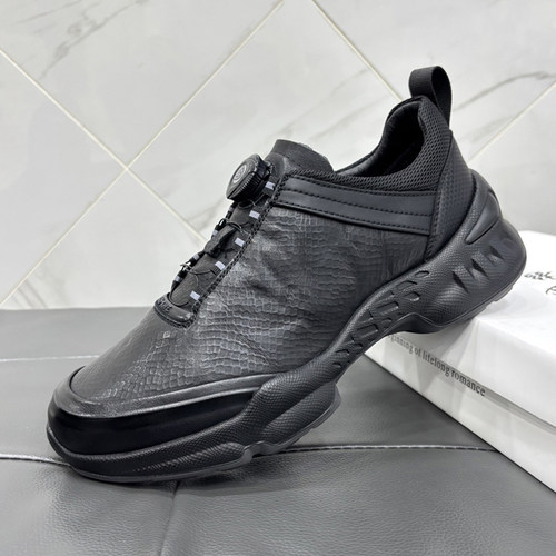 真皮商务休闲鞋男轻便健步运动鞋