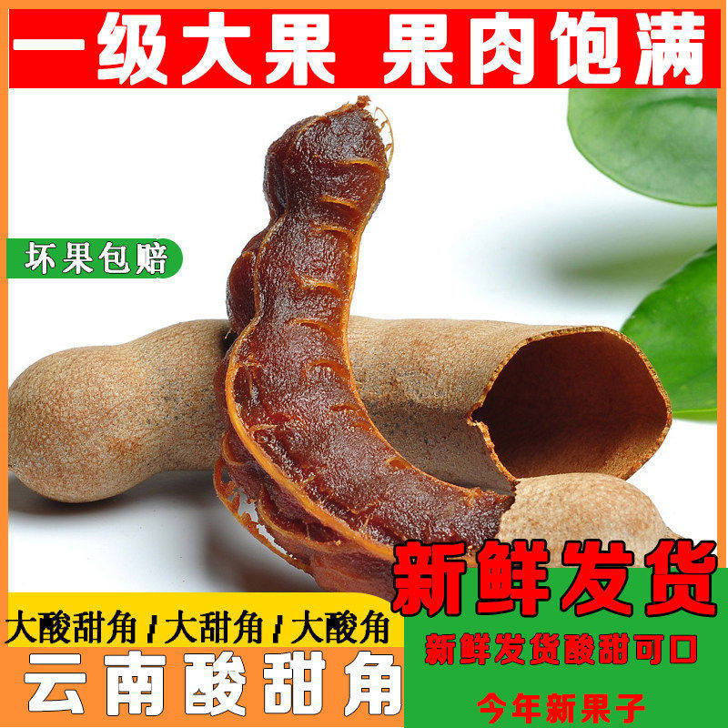 酸甜角云南特产孕妇零食酸酸角泰国甜角罗望子云南甜角强酸角干果