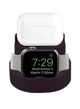 适用AppleWatch8代苹果手表充电支架创意充电底座iwatch9充电底座7/6/5/4/3/se二合一充电架个性支架