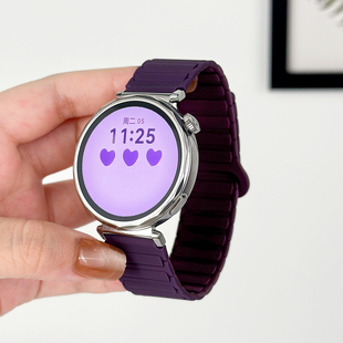 适用oppowatchx表带4pro带硅胶二代三株x2mini硅胶回环智能运动手表WATCHX2男女替换腕带磁吸配件潮流小众46