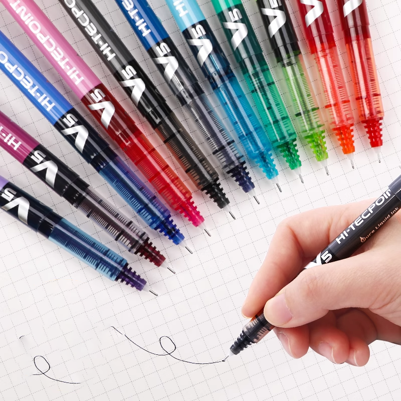 日本pilot百乐bx-v5做蓝黑中性笔