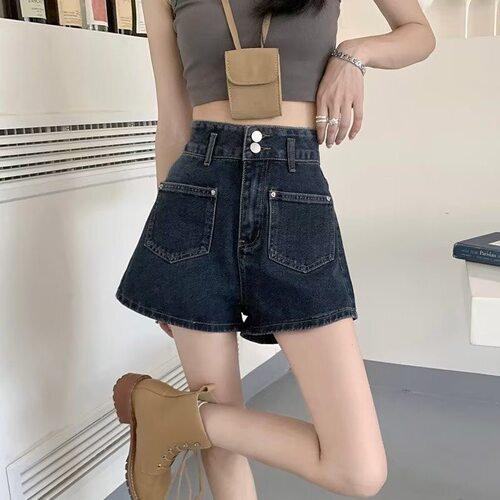 大码胖mm显瘦牛仔短裤女