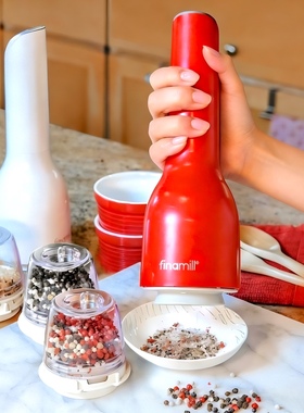 董洁同款美国finamill电动研磨器黑胡椒玫瑰海盐花椒磨香料研磨瓶