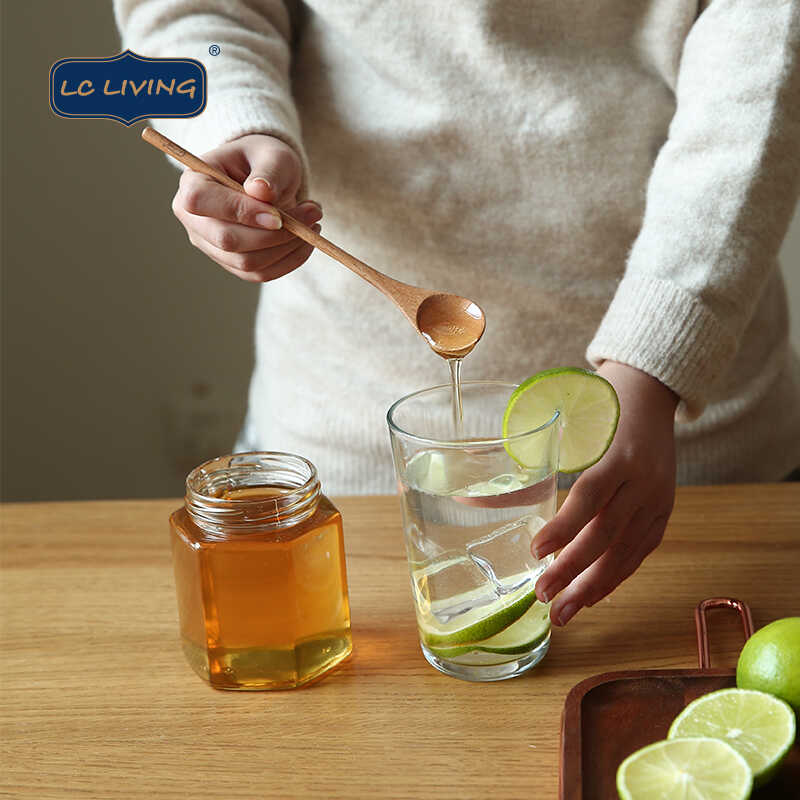 lcliving泰国进口实木咖啡勺牛奶小调羹蜂蜜奶茶饮料搅拌长柄勺子