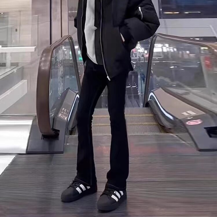 欧美高街vibe风痞帅牛仔裤男生ins潮牌宽松显瘦大码胖子直筒长裤