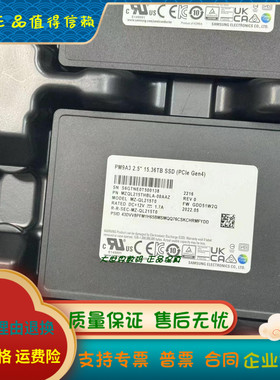全新 正品 三星 PM9A3 15.36T U.2 NVME MZQL215THBLA-00A07 硬盘