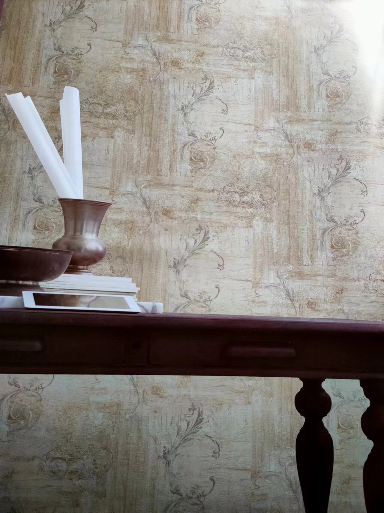 展拜邸深压纹卧室客厅背景墙纸