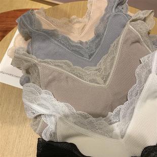 别 套装 都会成为将就 针织背心文胸内衣内裤 女 无缝一体式 穿过