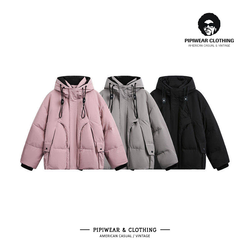 冬季90白鸭绒连帽羽绒服男高充绒量冬天户外机能防风保暖抗寒外套