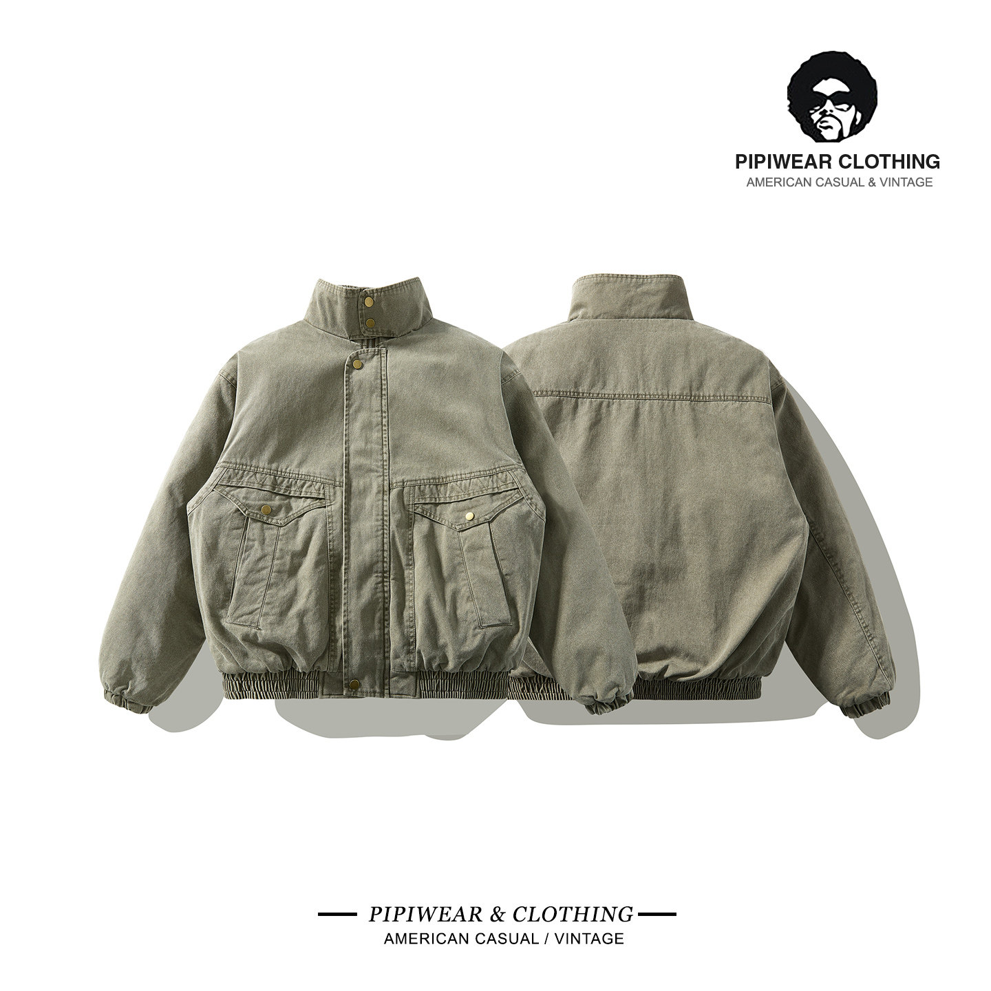 羊羔绒内胆外套保暖工装棉服男