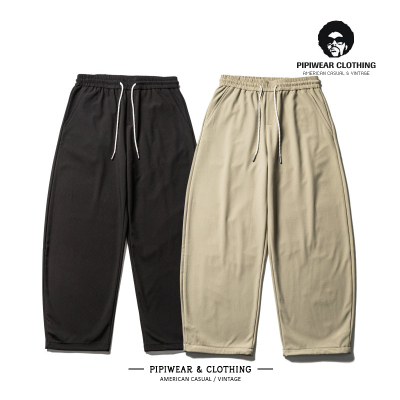 加绒加厚休闲裤保暖宽松直筒长裤