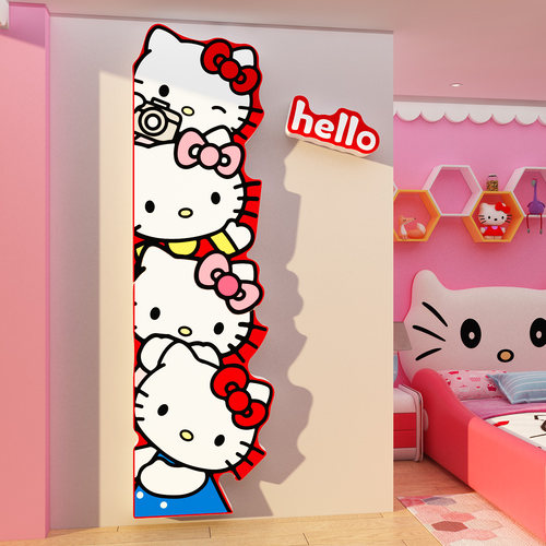 hellokitty猫儿童房间布置装饰