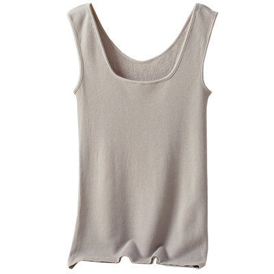 保暖背心女低领加绒加厚