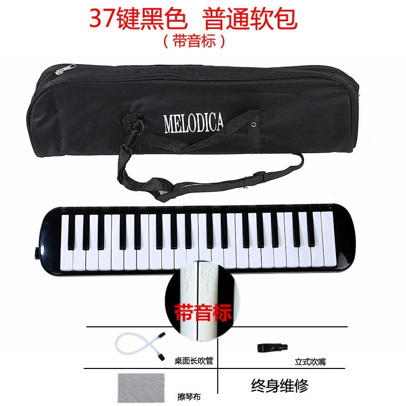 专拍口风琴37键成人儿童学生初学者课堂教学送吹管专业演奏乐器