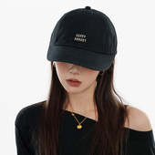 TUshu 遮颧骨 露思渔夫感鸭舌帽加宽帽檐维度显脸小帽子素颜百搭