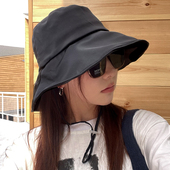 TUshu 素颜早八夏季 bi备～渔夫帽子女逛街百搭防晒帽遮阳帽太阳帽