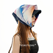 头巾ins个性 TUshu 原创「璀璨星空」时髦百搭款 街头丝巾抽象头戴