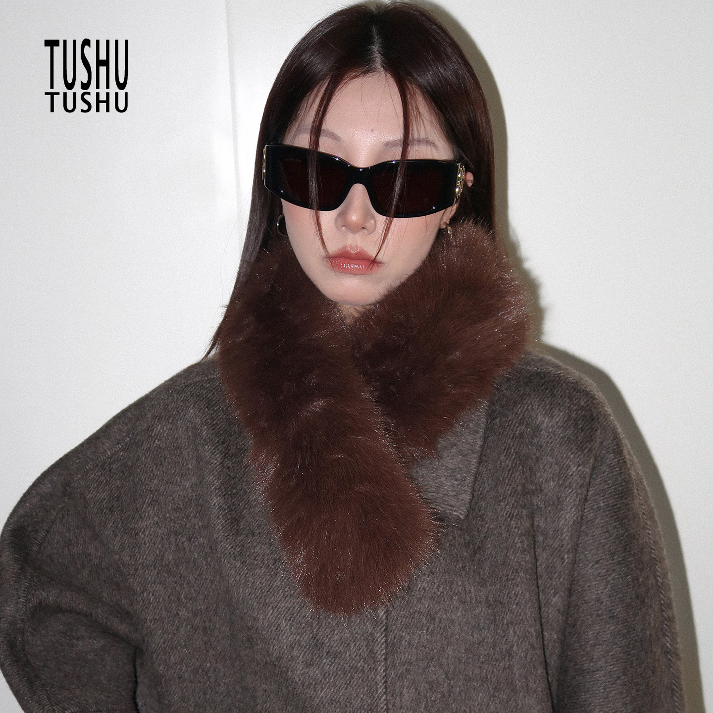 TUshu/暖暖棕巧咖～冬季毛绒围脖百搭时髦吸扣围巾气质毛领子保暖,服饰配件/皮带/帽子/围巾,围巾/丝巾/披肩,淘宝优惠券,粉丝福利购,淘宝优惠卷