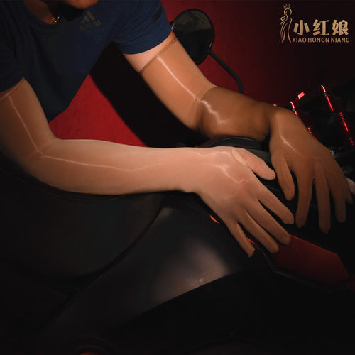 小红娘丝袜手套超薄油光防勾丝分指五指手套长款防晒婚纱礼仪手套