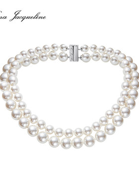 【明星同款】NanaJacqueline双层珍珠项链女新款轻奢优雅锁骨链